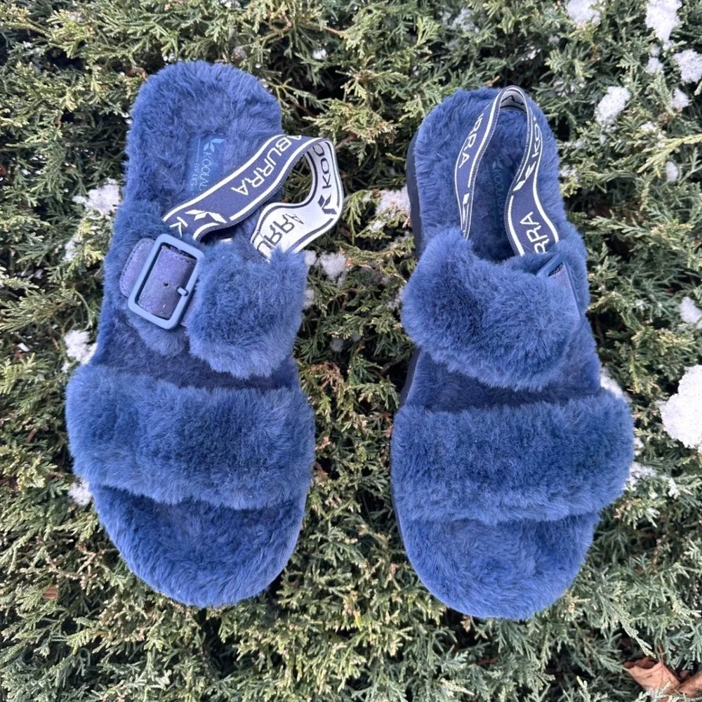 Koolaburra‎ by Ugg Women's Fuzz-oh Sandals Women's Size 7 Blue Shoes
